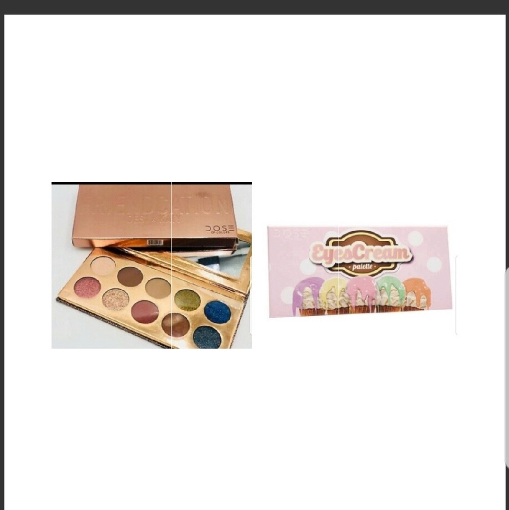 Iso Dose friendcation & eyescream palettes lot